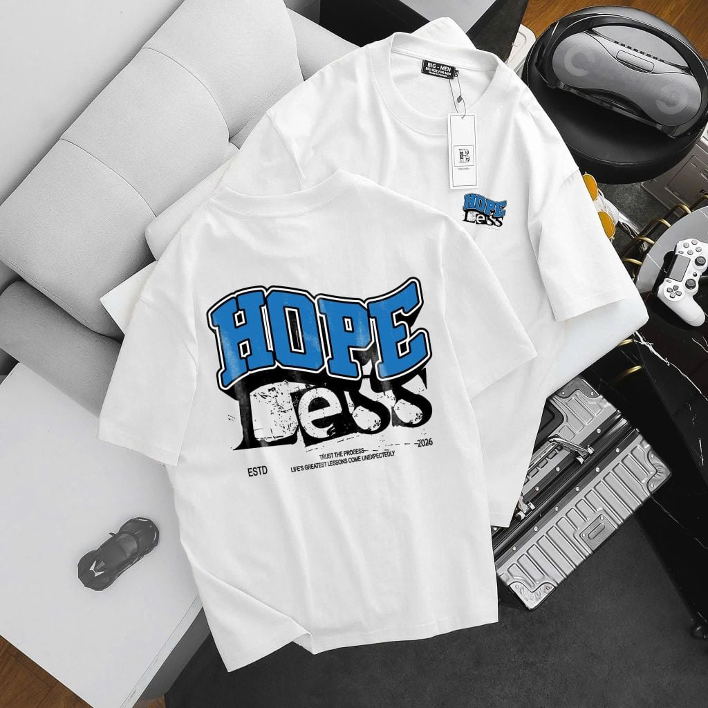 BIG MEN- Áo thun chất vải cotton in hai mặt HOPE thời trang bigsize nam 85- 145kg