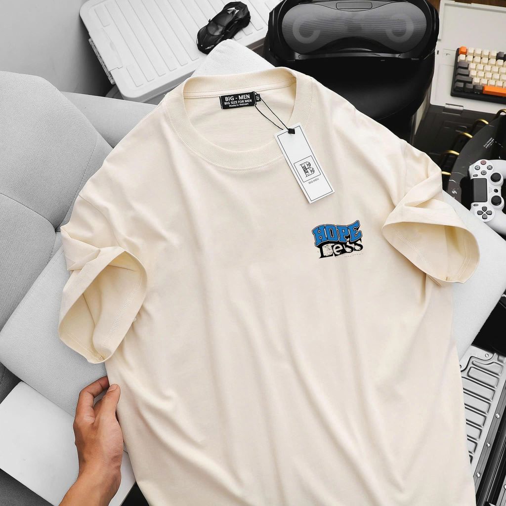 BIG MEN- Áo thun chất vải cotton in hai mặt HOPE thời trang bigsize nam 85- 145kg