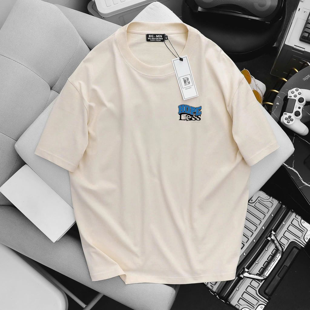 BIG MEN- Áo thun chất vải cotton in hai mặt HOPE thời trang bigsize nam 85- 145kg
