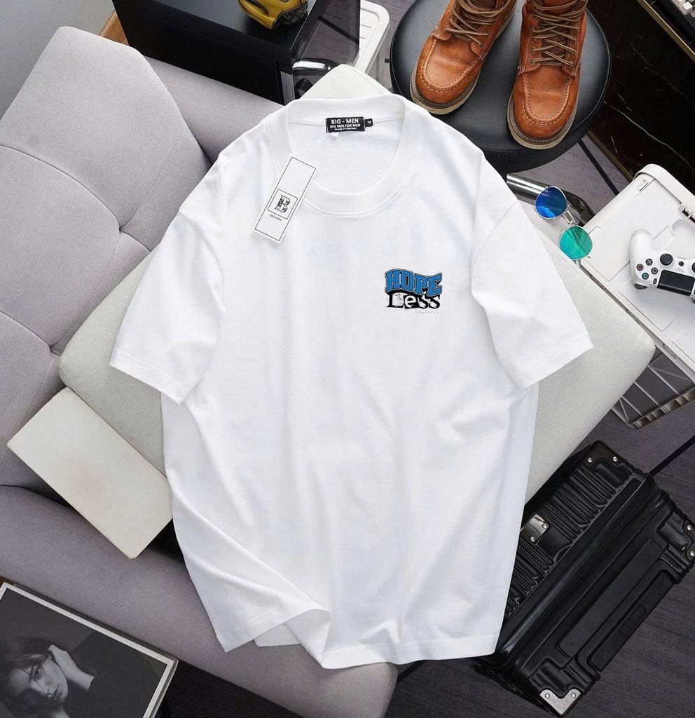BIG MEN- Áo thun chất vải cotton in hai mặt HOPE thời trang bigsize nam 85- 145kg