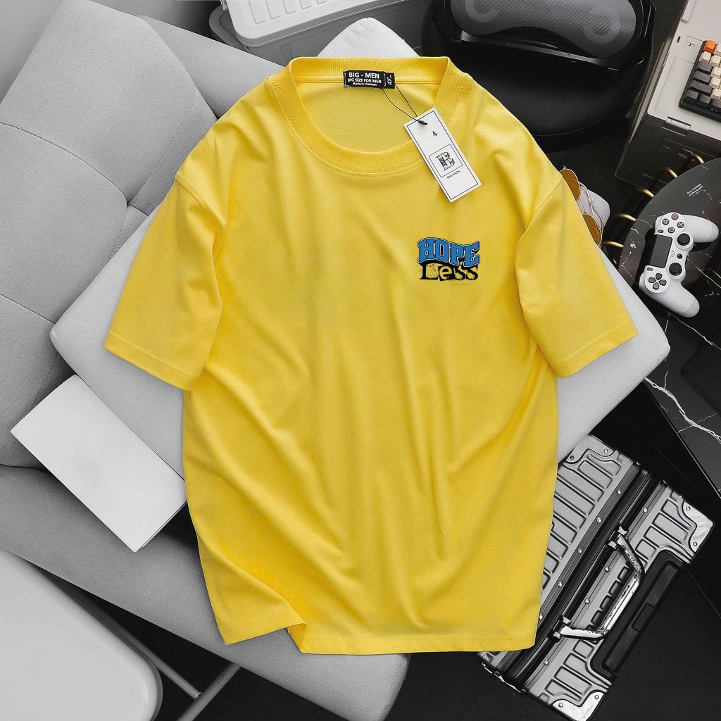 BIG MEN- Áo thun chất vải cotton in hai mặt HOPE thời trang bigsize nam 85- 145kg