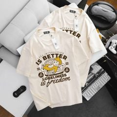Áo thun chất vải cotton in Khỉ Better thời trang bigsize nam 85- 145kg