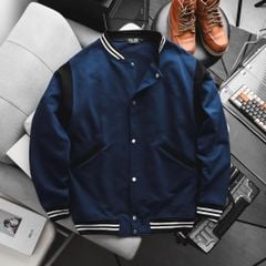 Áo khoác bomber vải nỉ cua phối sọc cá tính bigsize nam < 140kg