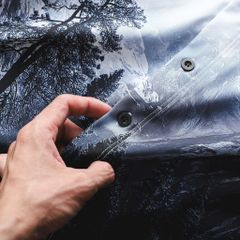 [Big Men] Áo sơ mi tay ngắn big size nam họa tiết phong cảnh thời trang 80-130kg.