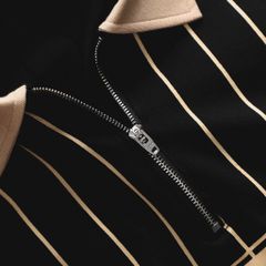 Áo thun polo chất vải cotton họa tiết sọc dọc Black thời trang bigsize nam 85- 135 kg