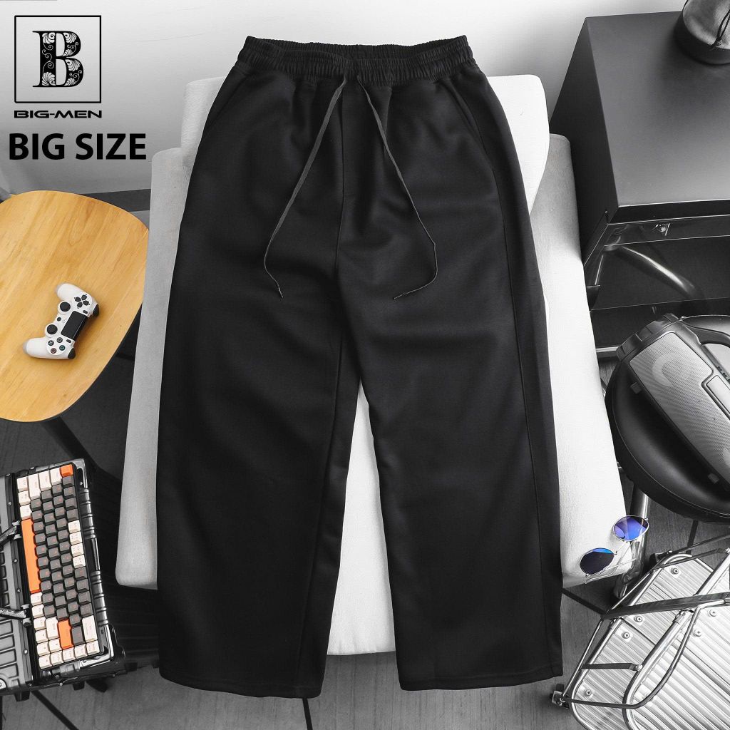 Quần thun dài ốngrộng vải PC gen thời trang bigsize nam< 135 kg