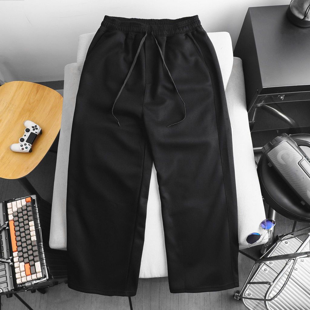 Quần thun dài ốngrộng vải PC gen thời trang bigsize nam< 135 kg