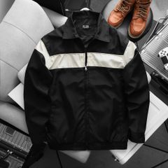 Áo khoác dù cổ bẻ phối sọc ngang bigsize nam 85-125kg