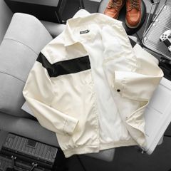 Áo khoác dù cổ bẻ phối sọc ngang bigsize nam 85-125kg