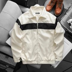 Áo khoác dù cổ bẻ phối sọc ngang bigsize nam 85-125kg