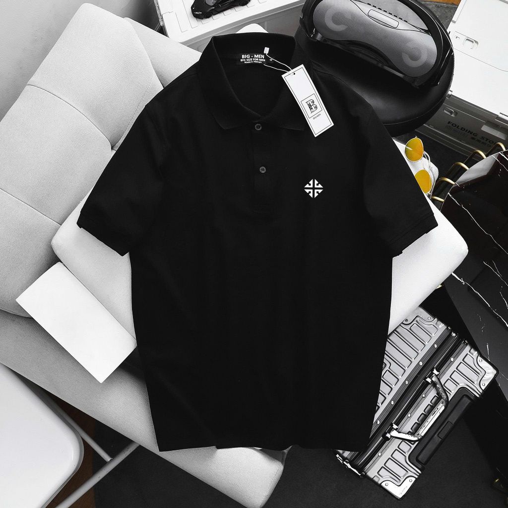 BIG MEN- Áo thun polo cotton bigsize nam in FEEL 2 mặt thời trang 85- 145kg