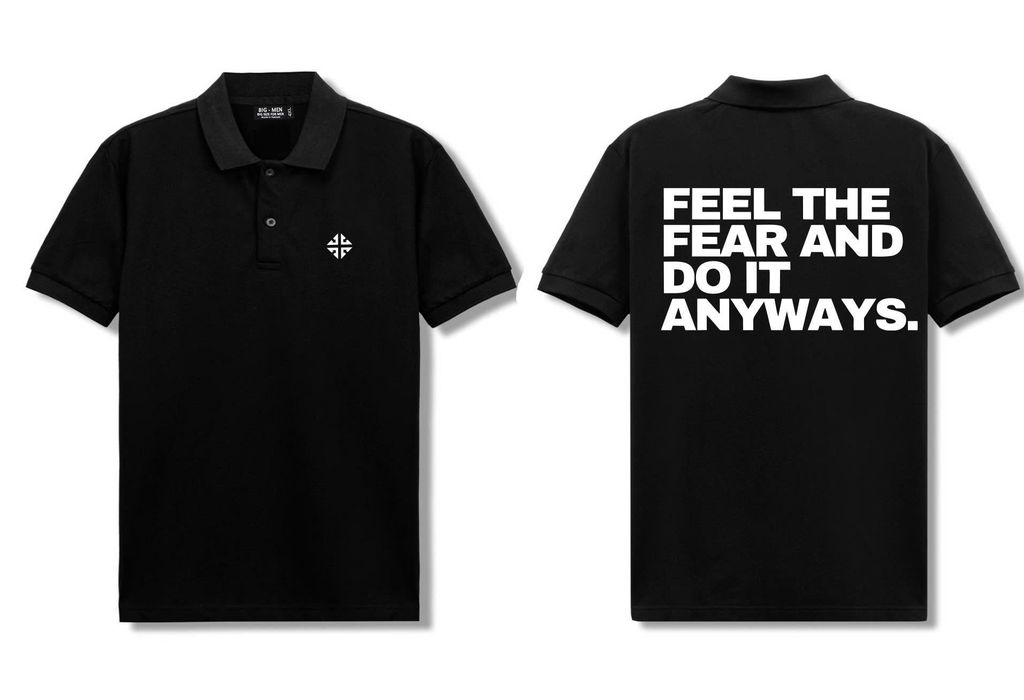 BIG MEN- Áo thun polo cotton bigsize nam in FEEL 2 mặt thời trang 85- 145kg