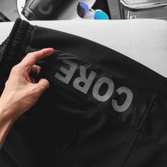 BIG MEN- Quần short thun thể thao phối lưới chữ CORE thời trang năng động bigsize nam 90- 130kg