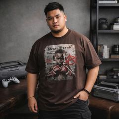 BIG MEN- Áo thun cotton in họa tiết BOXING thời trang bigsize nam 85- 145kg