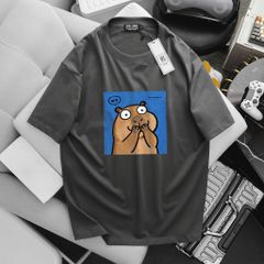 BIG MEN- Áo thun cotton in họa tiết Capypara thời trang bigsize nam 55- 145kg