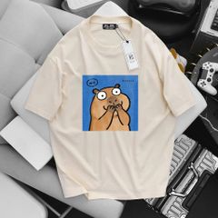 BIG MEN- Áo thun cotton in họa tiết Capypara thời trang bigsize nam 55- 145kg