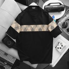 BIG MEN- Set bộ quần áo phối sọc tartan chất vải umi thời trang bigsize nam 85-135kg
