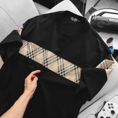 BIG MEN- Set bộ quần áo phối sọc tartan chất vải umi thời trang bigsize nam 85-135kg
