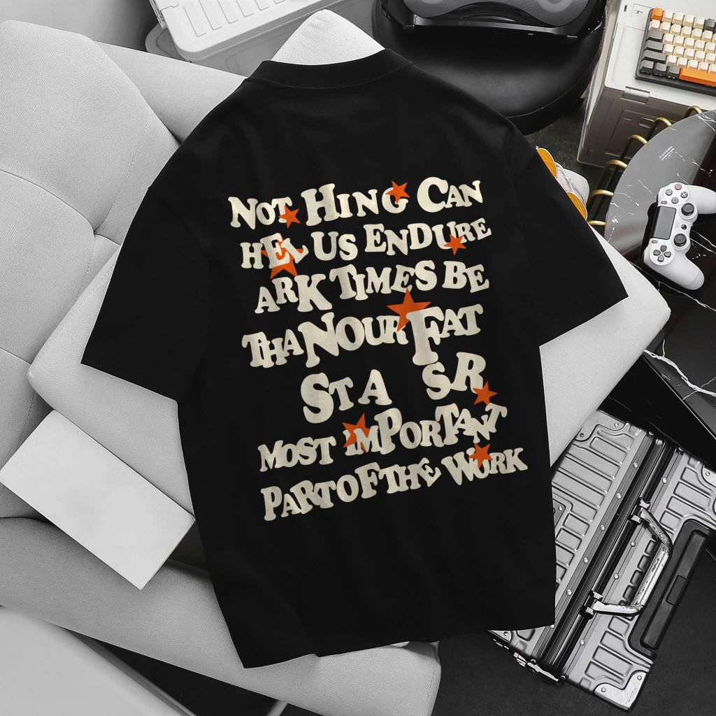 BIG MEN- Áo thun cotton in 2 mặt 3 ngôi sao thời trang trẻ trung bigsize nam 85- 145kg