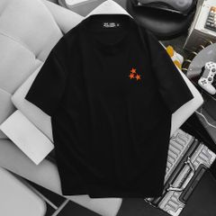 BIG MEN- Áo thun cotton in 2 mặt 3 ngôi sao thời trang trẻ trung bigsize nam 85- 145kg