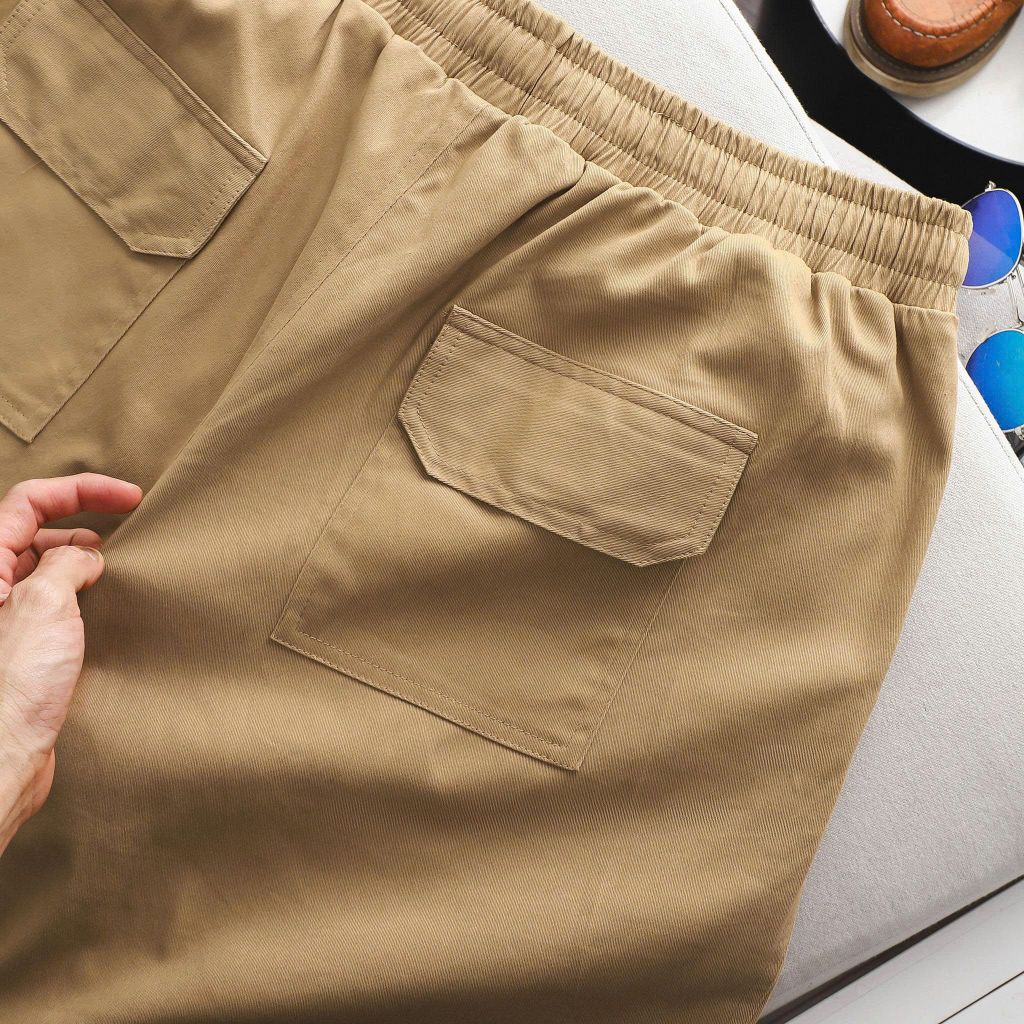 BIG MEN- QUẦN SHORT KAKI NAM PHỐI DÂY RÚT BIG SIZE 85- 130KG _ PHONG CÁCH BỤI BẶM, NAM TÍNH
