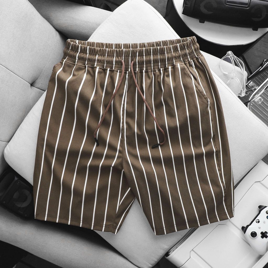 BIG MEN- Set bộ quần áo thời trang vải QC cổ đan tông phối sọc thời thượng BIGSIZE nam 85- 135 kg