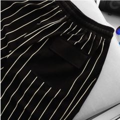 BIG MEN- Set bộ chất vải cotton cổ tròn phối sọc dọc thời trang bigsize nam 85- 135kg