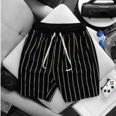 BIG MEN- Set bộ chất vải cotton cổ tròn phối sọc dọc thời trang bigsize nam 85- 135kg