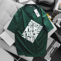BIG MEN- Áo thun chất vải cotton in chữ GREAT thời trang bigsize nam 85- 135kg