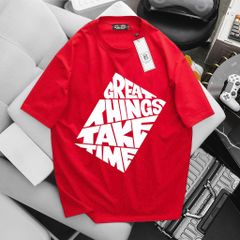 BIG MEN- Áo thun chất vải cotton in chữ GREAT thời trang bigsize nam 85- 135kg