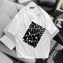 BIG MEN- Áo thun chất vải cotton in chữ GREAT thời trang bigsize nam 85- 135kg