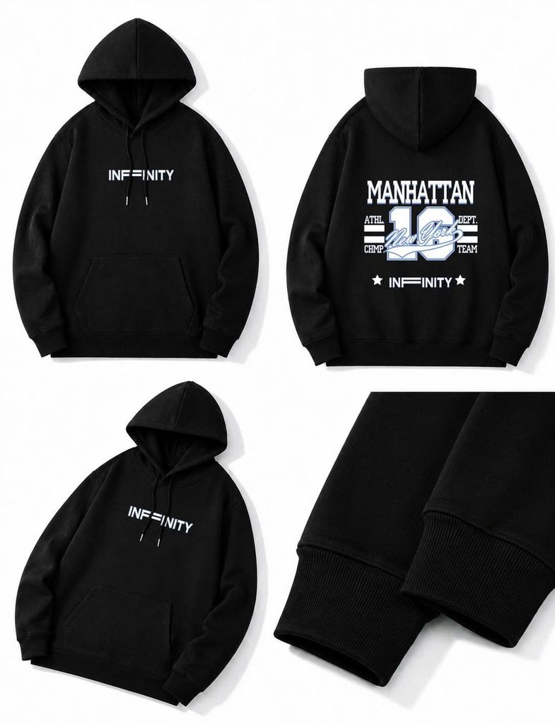 BIG MEN- Áo khoác hoodie chất nỉ cua in chữ thời trang bigsize nam 90- 140kg