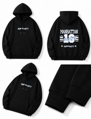 BIG MEN- Áo khoác hoodie chất nỉ cua in chữ thời trang bigsize nam 90- 140kg