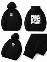 BIG MEN- Áo khoác hoodie chất nỉ cua in chữ thời trang bigsize nam 90- 140kg