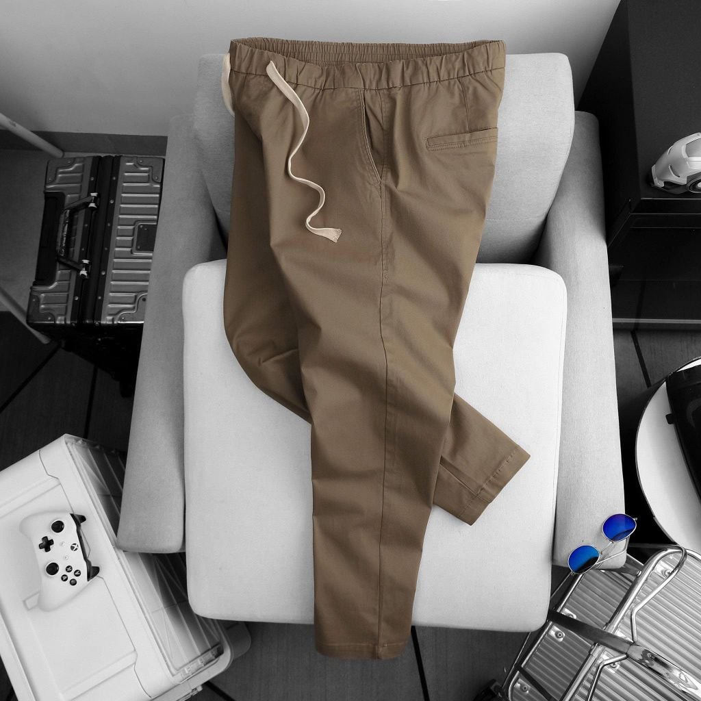 [Big Men] Quần kaki dài lưng thun form big size >130kg vải co giãn