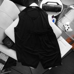 BIG MEN- Set Đồ Nam Thể Thao Big Size Nam – Set Áo Ba Lỗ & Quần Short Vải Mè Thoáng Mát (90kg - 135kg)
