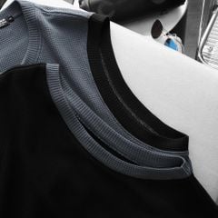 BIG MEN- Set Bộ Ba Lỗ Bigsize Nam – Vải Tổ Ong Phối Viền Thời Trang Thoáng Khí (85kg - 130kg)