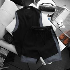 BIG MEN- Set Bộ Ba Lỗ Bigsize Nam – Vải Tổ Ong Phối Viền Thời Trang Thoáng Khí (85kg - 130kg)