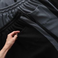 BIG MEN- Set Bộ Ba Lỗ Bigsize Nam – Vải Tổ Ong Phối Viền Thời Trang Thoáng Khí (85kg - 130kg)