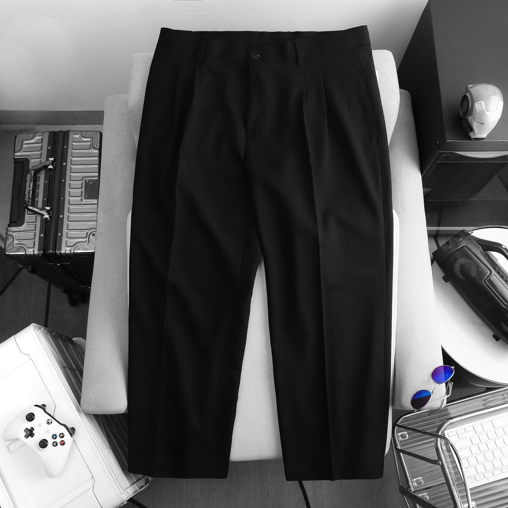 BIG MEN- Quần tây form ống rộng chất vải tuyết mưa lịch lãm thời trang bigsize nam 90- 130kg