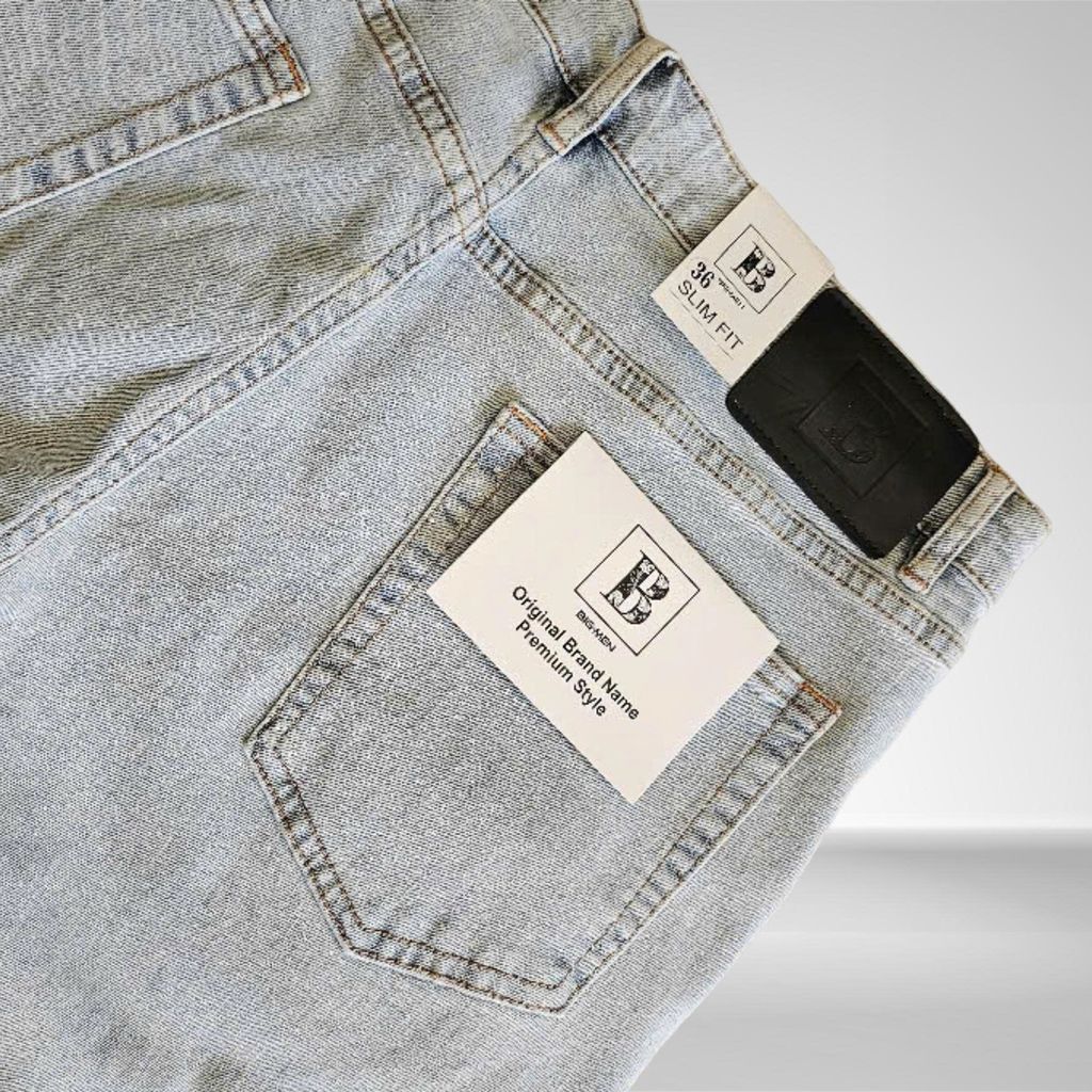 Big Men- Quần short jean bigsize nam tông xanh thời trang 80- 130 kg - 0 mã