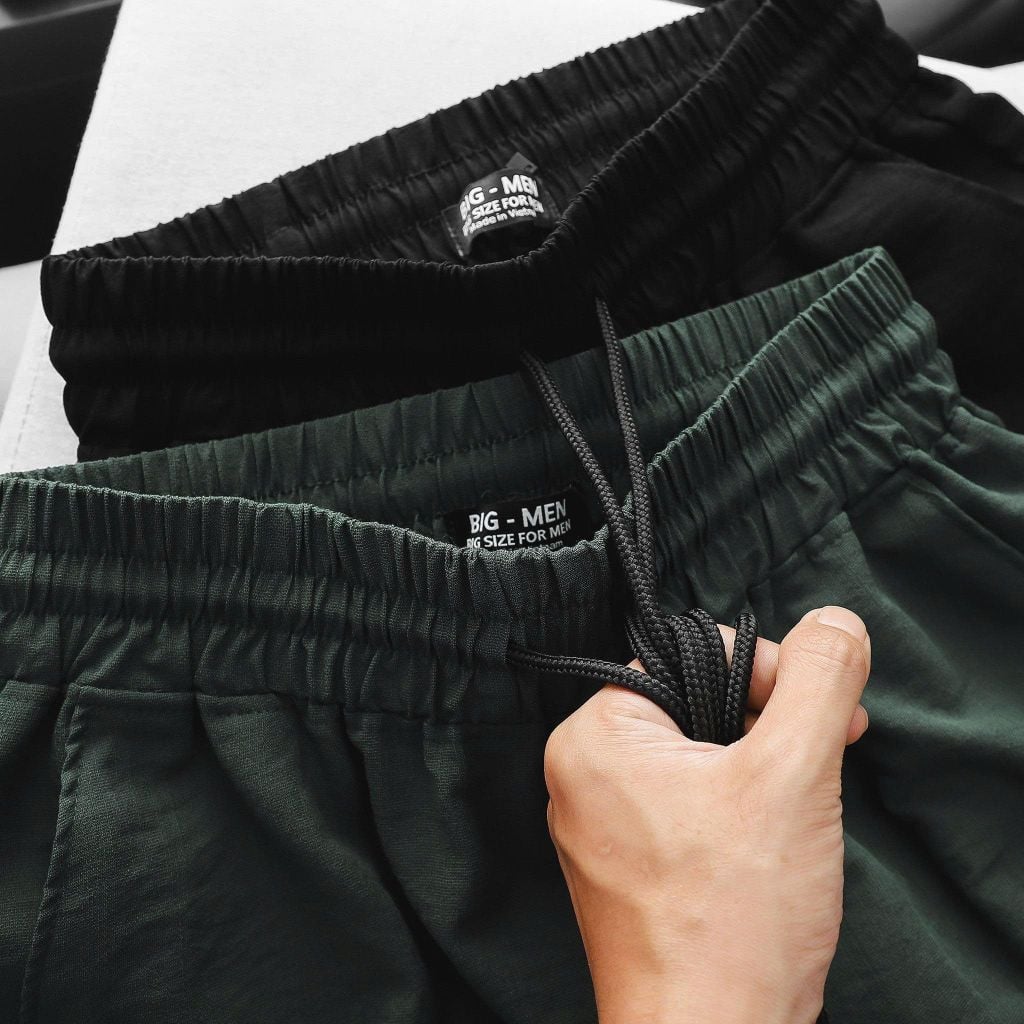 Big Men- Quần short thun vải đũi FORM RỘNG thời trang bigsize nam 85- 130kg_ short đũi.
