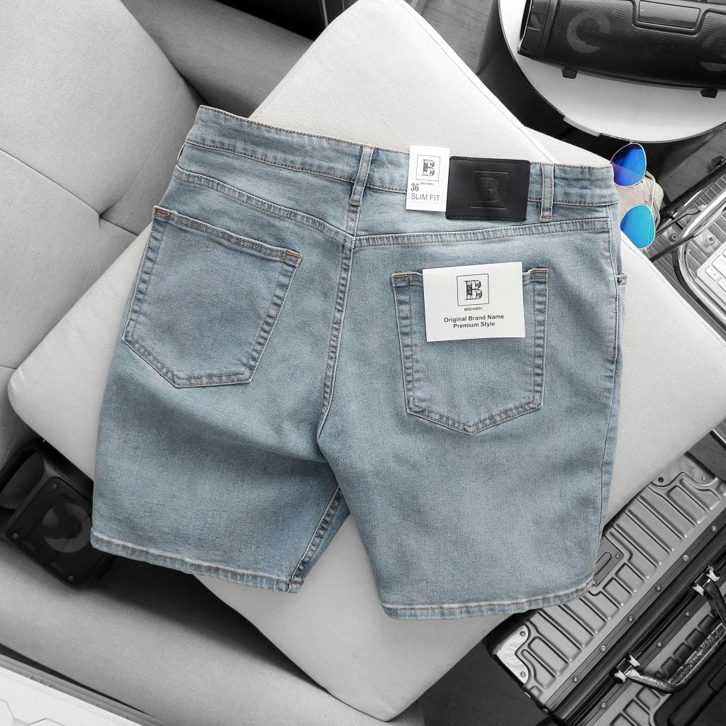 Big Men- Quần short jean bigsize nam tông xanh thời trang 80- 130 kg - 0 mã
