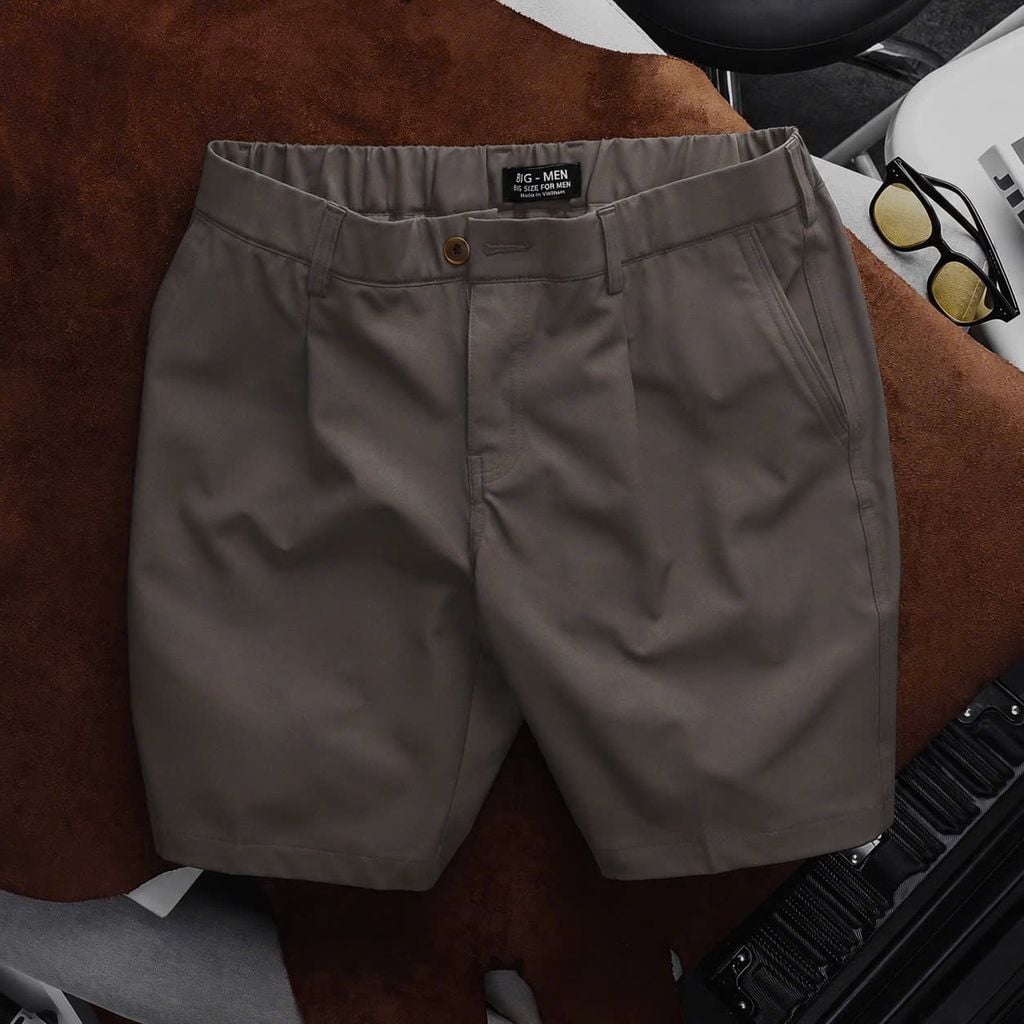 Quần short tây big size nam lưng thun (Mẫu 1)