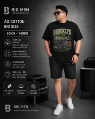 BIG MEN- Áo thun cotton in họa tiết Toke thời trang cá tính bigsize nam 55- 145kg