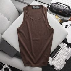 BIG MEN- Áo thun ba lỗ/tanktop vải cotton gân co giãn thời trang bigsize nam 70- 130kg