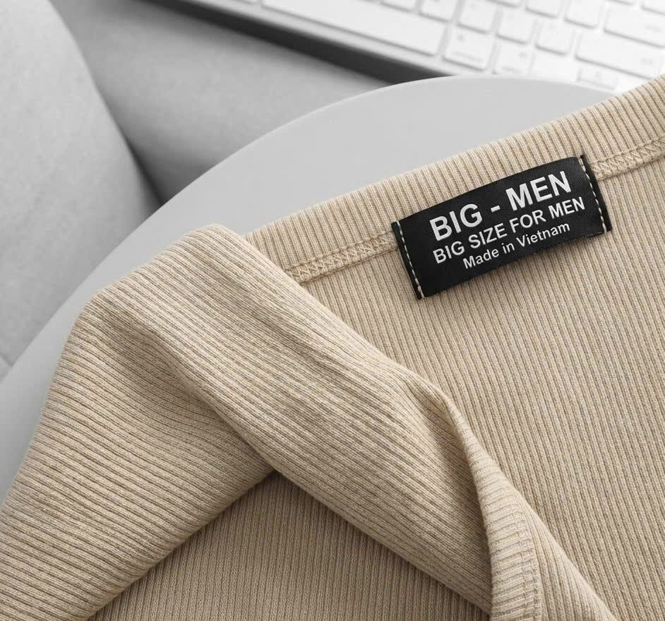 BIG MEN- Áo thun ba lỗ/tanktop vải cotton gân co giãn thời trang bigsize nam 70- 130kg