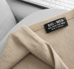 BIG MEN- Áo thun ba lỗ/tanktop vải cotton gân co giãn thời trang bigsize nam 70- 130kg