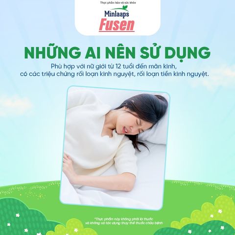 Minlaaps Fusen - Hỗ trợ giảm rối loạn kinh nguyệt, tiền kinh nguyệt (Hộp 30 viên)
