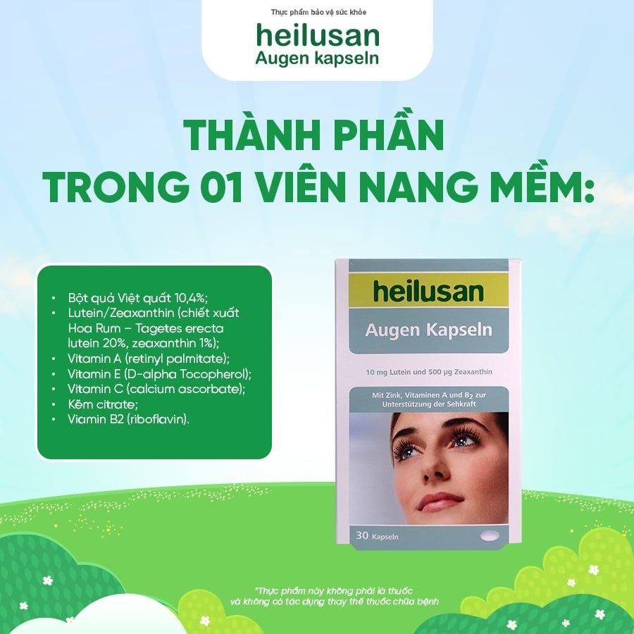 TPBVSK Heilusan Augen Kapseln - hỗ trợ cải thiện thị lực, sức khoẻ mắt